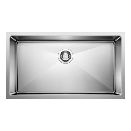Blanco Quatrus 32 in. Undermount Single Basin Stainless Steel Kitchen Sink 443148